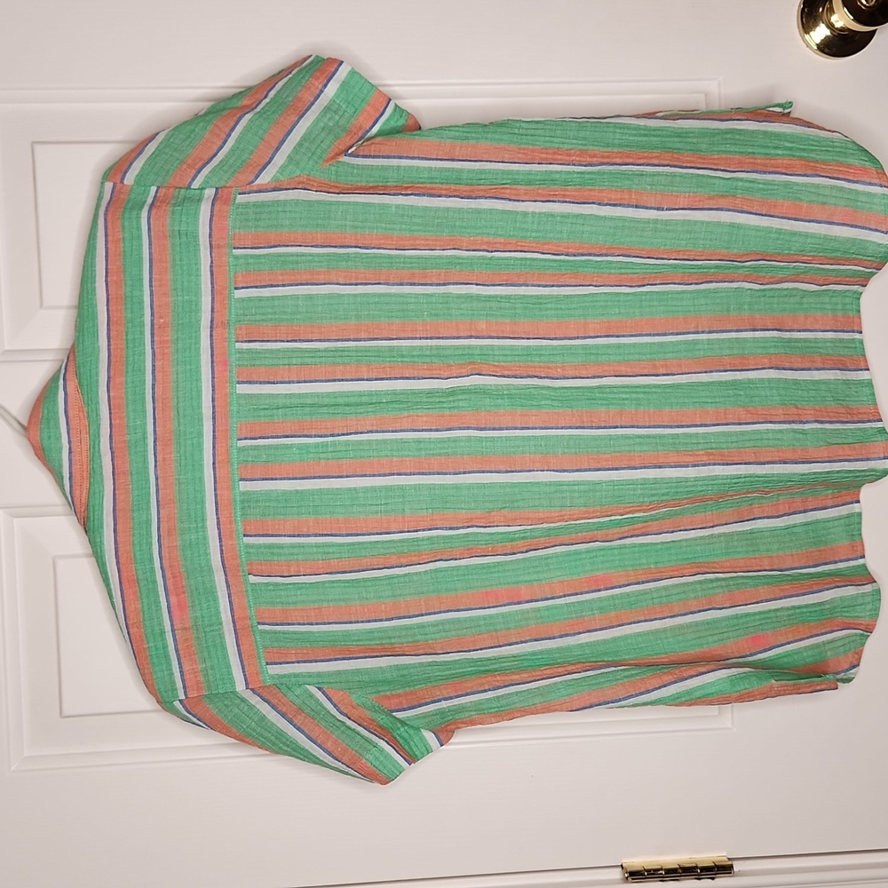 Cabi Striped Camp Shirt Style 6201 Size M - Picture 8 of 11